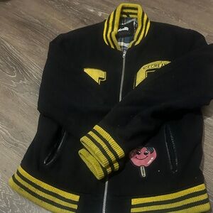 Icecream Black Jacket with Yellow Accents